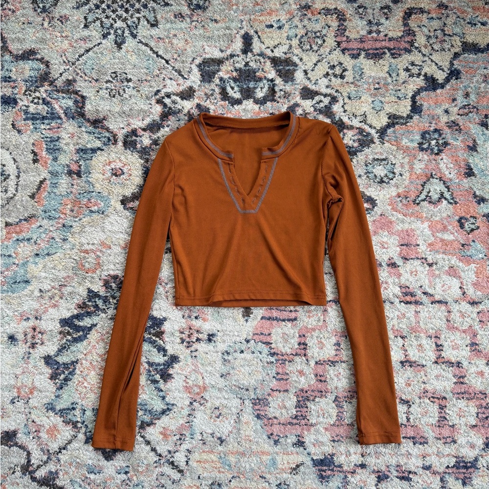 Orange Crop Top